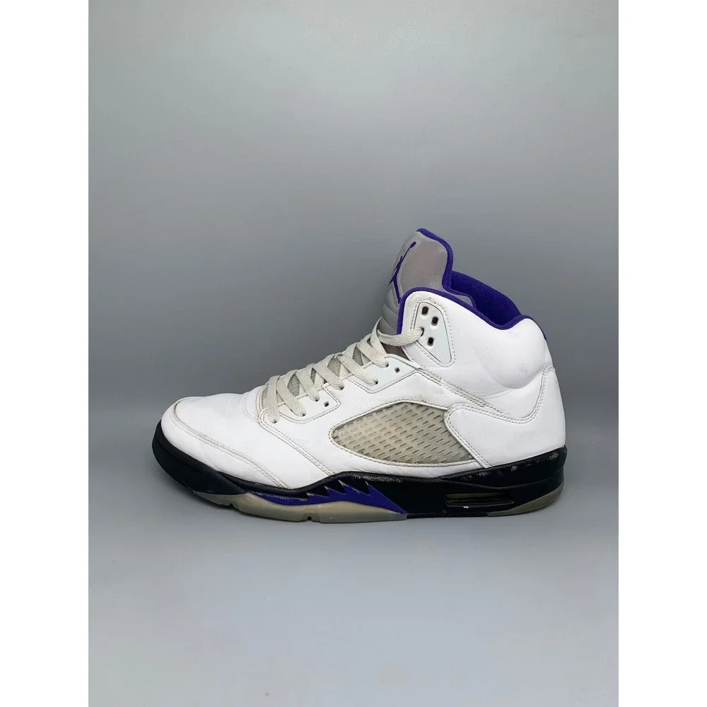Jordan 5 Retro Dark Concord White Basketball Shoes DD0587-141 Men's Sz 10